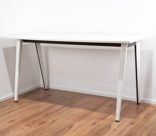 Steelcase Stehtisch weiß 200 x 80 cm - Höhe: 100 cm
